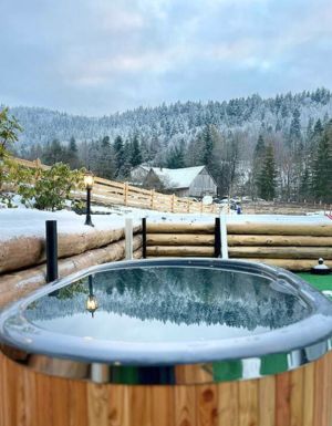 Jacuzzi z widokiem na góry