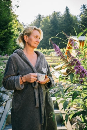 Domek w górach z gorącą balią